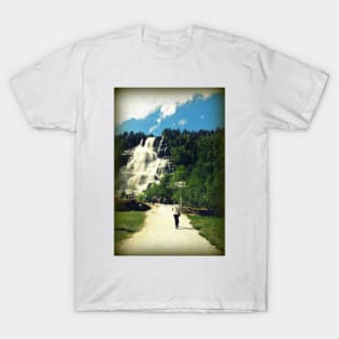 Visit to Tvindefossen Falls T-Shirt